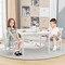 3 Pieces Wooden Children Furniture Set Including 2 Armless Chair and 1 Table